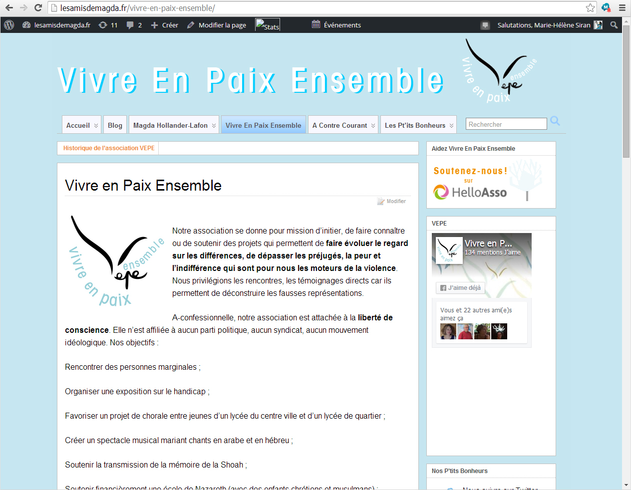 Association Vivre En Paix Ensemble